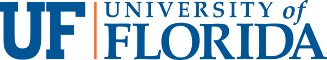 University of Florida logo, goes to U F homepage which opens in a new tab